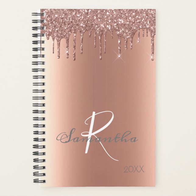 Rose Gold Parties scintillant Drives tendance Mono (Devant)