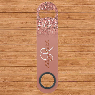 Rose Gold Parties scintillant Sequin Look Monogram
