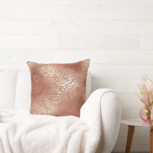 Rose Gold Pattern Drehkissen Kissen