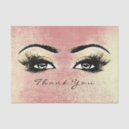 Rose Gold Peach Lashes Dankeschön an die Augen Seidenpapier