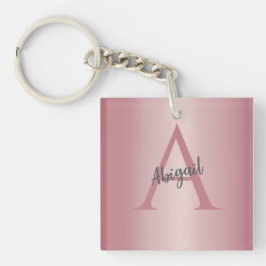 Rose Gold personalisiert  Schlüsselanhänger