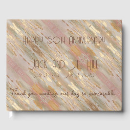 Rose Gold Personalisiertes Gästebuch