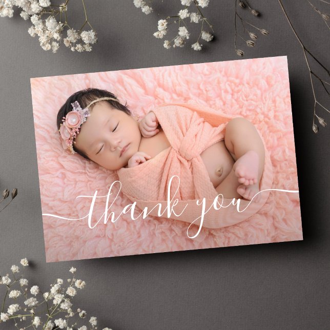 Rose Gold Photo Merci Baby shower cadeau bébé (Créateur téléchargé)