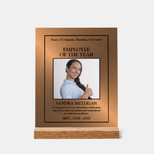 Rose Gold/Photo Personnalisée - Prix de l'Employé