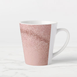 Rose Gold Pink Glitter Latte Mug Milchtasse