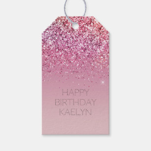 Rose Gold Pink Gold Glitzer Sparkone Geschenkanhänger