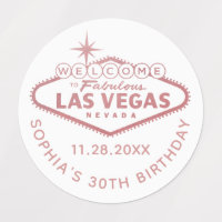 Rose Gold Pink Las Vegas Geburtstag Custom Gevor
