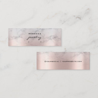 Rose Gold Pink Marble Script Erd Display Karte