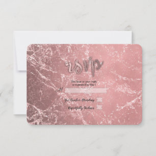 Rose Gold Pink Moderne Glam Marmor UAWG Antwort