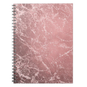 Rose Gold Pink Moderner Trendiger Glam Marmor Chic Notizblock