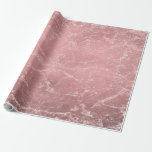 Rose Gold Pink Modernes, trendiges Glam Marmorchic Geschenkpapier<br><div class="desc">Sonderverpackungspapier</div>