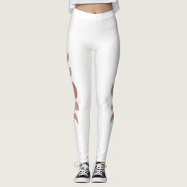 Rose Gold Pink Phasen des Mondes Leggings