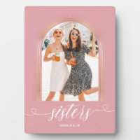 Rose Gold Pink Sisters Personalisiertes Foto Keepa