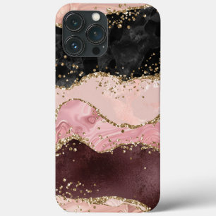 Rose Gold Pink Strata Glitter Glam Case-Mate iPhone Hülle
