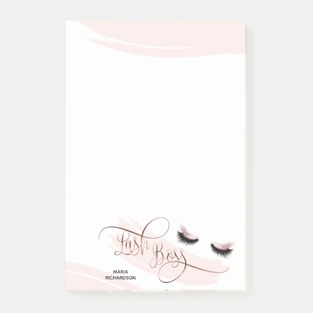 Rose Gold Post-it Klebezettel (Vorderseite)