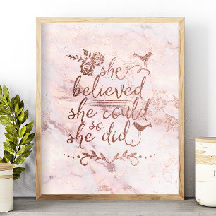 Rose‑Gold Poster