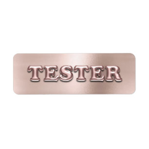 Rose Gold Powder Pink 3D Tester Beispielcontainer