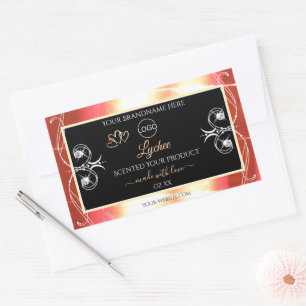 Rose Gold Produit Étiquettes Diamants Noir avec lo