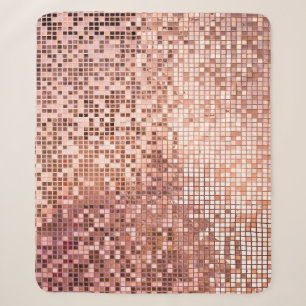 Rose Gold: quadratische Mosaikfliesen. Sherpadecke