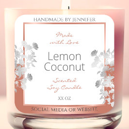 Rose Gold Quadratischer Aufkleber