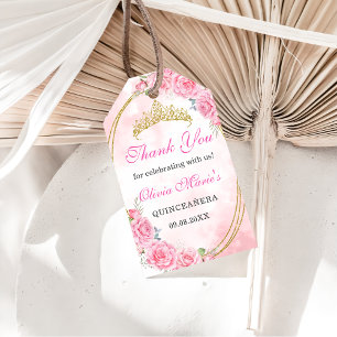 Rose Gold Quinceanera Miss Quince 15 Anos Geburtst Geschenkanhänger
