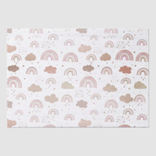 Rose Gold Rainbow Muster Seidenpapier
