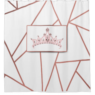 Rose Gold Regal Princess Duschvorhang