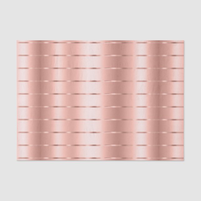 Rose Gold Ribbon Bow Brautparty Seidenpapier (Vorderseite)