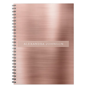 Rose Gold - Rosa Foil Beruflich Girl Notizblock