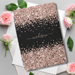 Rose Gold - Rosa Glitzer Name iPad Pro Cover<br><div class="desc">Rose Gold - Rosa Glitzer Sparkle Name IPad Pro Cover: Elegante Chich Glitzer Telefonate & Covers. Personalisieren Sie Ihre Daten mit Ihrem Namen,  Monogramm,  Initial oder Text. Sie können Textfarbe und Schriftart-Stil ändern,  indem Sie die weitere Option anpassen.</div>