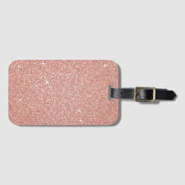 Rose Gold - Rosa Glitzer und Sparkor Gepäckanhänger