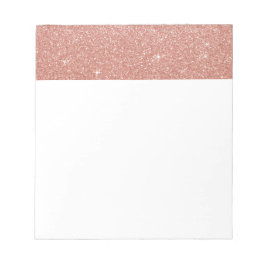 Rose Gold - Rosa Glitzer und Sparkor Notizblock