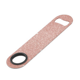 Rose Gold - Rosa Glitzer und Sparkor Speed Flaschenöffner