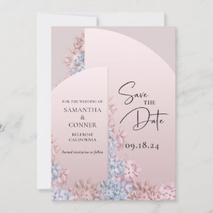 Rose Gold rosa Hyazinthen Frühling boho Save the D Date