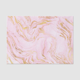 Rose Gold Rosa Marmor Weiß Abstrakt Metalli Seidenpapier