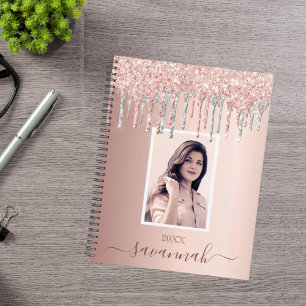Rose Gold Rosa Tropfen Foto Planer