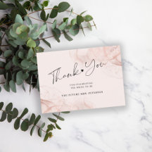 Rose Gold Rose Brautparty Vielen Dank