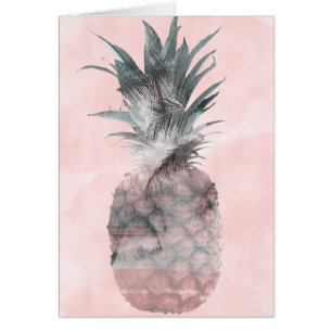 Rose Gold rose Tropical Eté Ananas Merci
