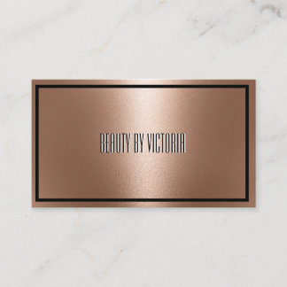 Rose Gold Rosegler minimalistisch elegant und mode Visitenkarte