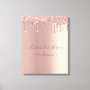Rose Gold Roush Glitzer Sparkone Tropfen - Special Leinwanddruck