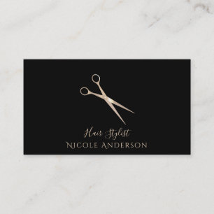 Rose Gold Salon Haarschneideschere in jeder Farbe Visitenkarte