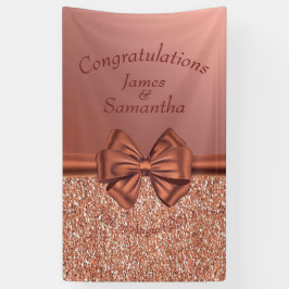 Rose Gold Satin Bow - Banner