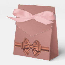 Rose Gold Satin Bow - Geschenkschachtel