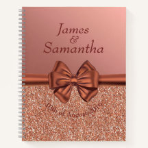 Rose Gold Satin Bow - Planer