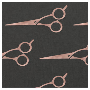 Rose Gold Schere Friseur Salon Stoff