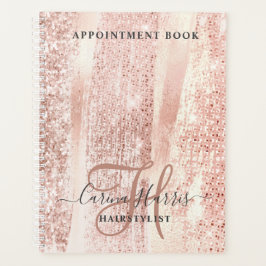Rose Gold Schlaganfälle Haarstylist Terminkalender Planer