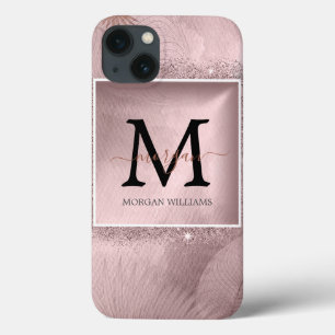 Rose Gold Script Monogram Case-Mate iPhone Hülle