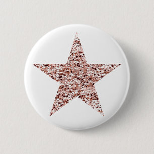 Rose Gold Sequin Twinkle Clipart Shinting Star Cli Button