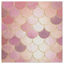 Rose Gold Shimmer Mermaid Scale Muster