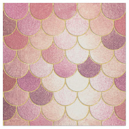 Rose Gold Shimmer Mermaid Scale Muster Stoff